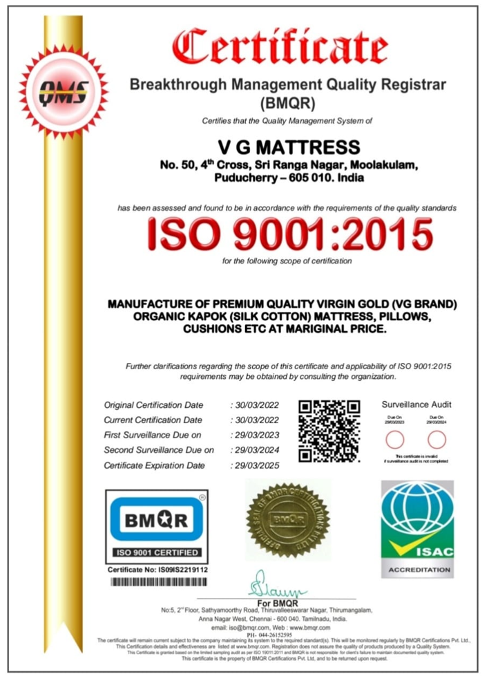 ISO 9001:2015 CERTIFIED COMPANY